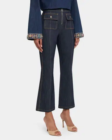 Cinq à Sept Azure Skinny Flare Jeans | Thumbnail 4