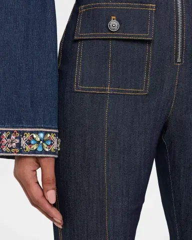 Cinq à Sept Azure Skinny Flare Jeans | Thumbnail 5