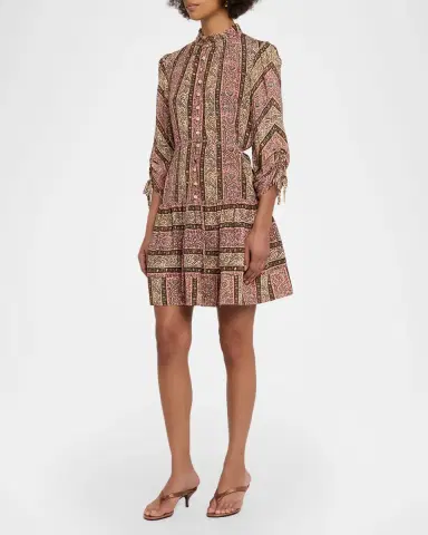 Cinq à Sept Pepper Paisley Mini Shirtdress | Thumbnail 4