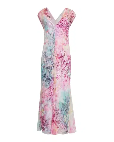 Johnny Was Georgia June Floral-Print Silk Maxi Dress | Thumbnail 1