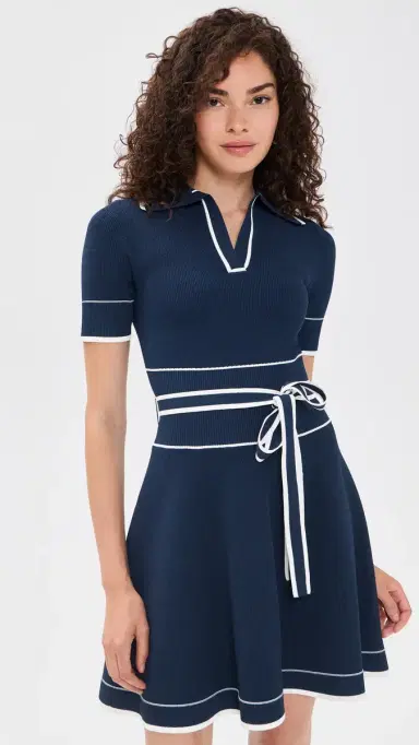 Shoshanna aren Dress Navy/ | Thumbnail 2 Shoshanna aren Dress Navy/ | Thumbnail 2