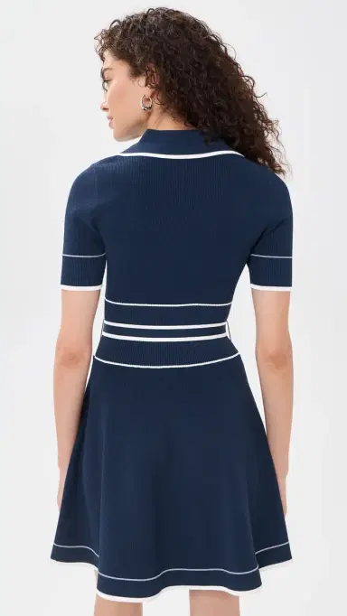 Shoshanna aren Dress Navy/ | Thumbnail 3 Shoshanna aren Dress Navy/ | Thumbnail 3