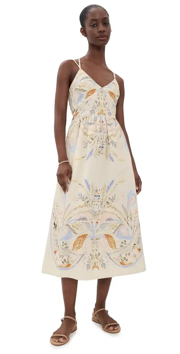 Cleobella aryam Midi Dress Goleta Print