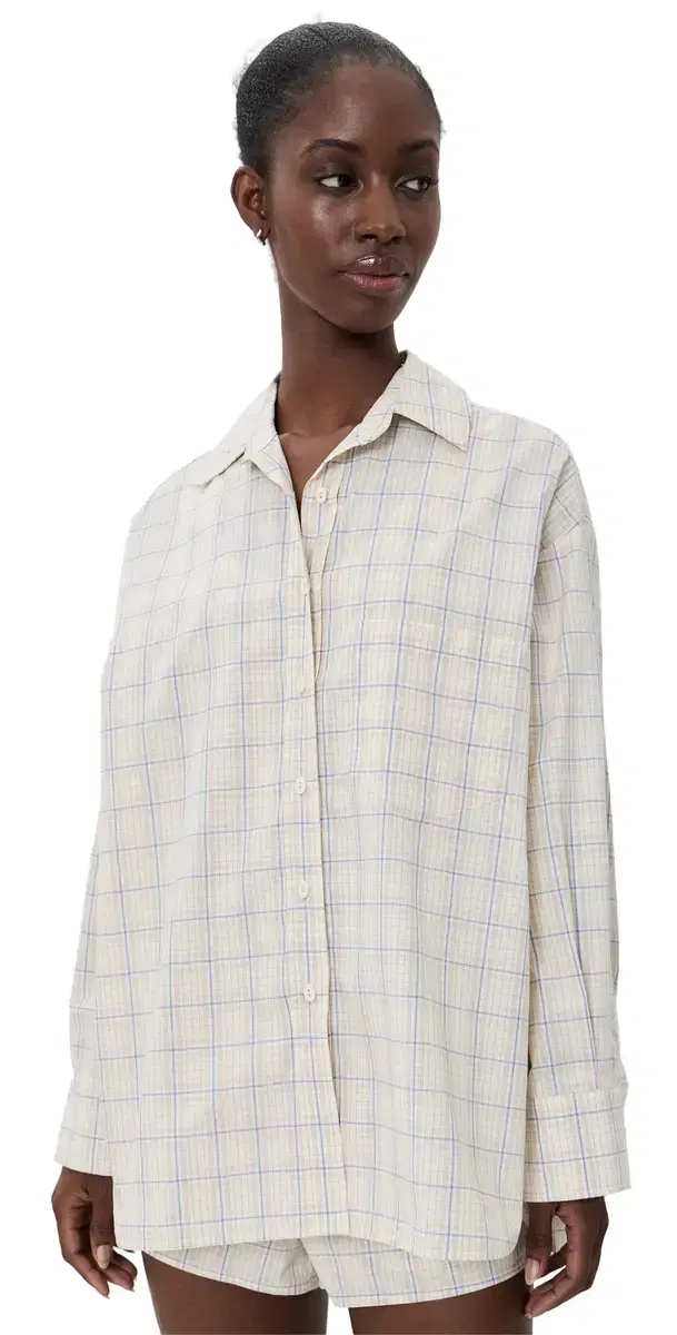 Faithfull Angelo Shirt Flor Check/Antique White