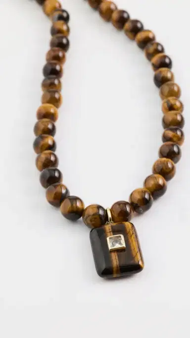 Shashi Tiger's Eye Pendant Necklace | Thumbnail 2