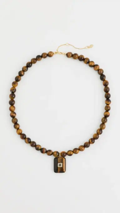 Shashi Tiger's Eye Pendant Necklace | Thumbnail 4