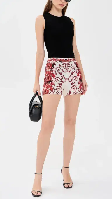 Alice + Olivia Hera Back Zip Shorts | Thumbnail 5