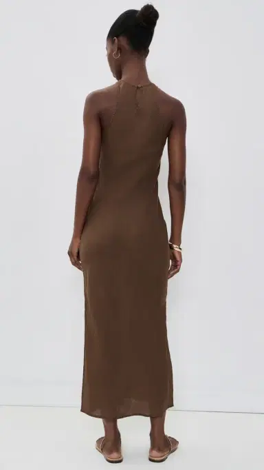 James Perse Canvas Linen Long Dress | Thumbnail 3 James Perse Canvas Linen Long Dress | Thumbnail 3