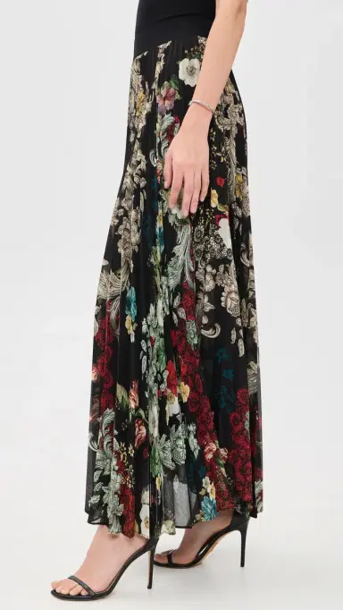 Alice + Olivia Katz Asymmetrical Pleated Maxi Skirt Free Spirit | Thumbnail 4 Alice + Olivia Katz Asymmetrical Pleated Maxi Skirt Free Spirit | Thumbnail 4
