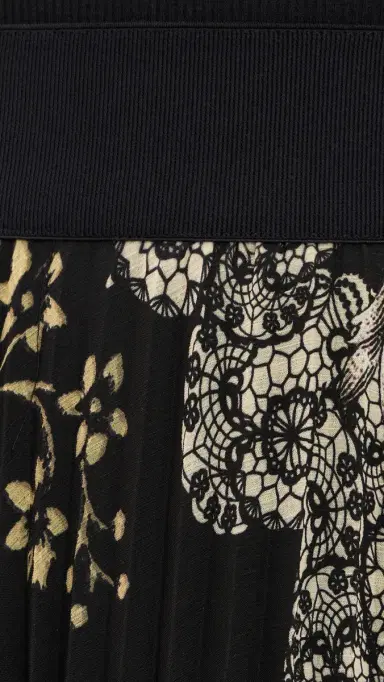 Alice + Olivia Katz Asymmetrical Pleated Maxi Skirt Free Spirit | Thumbnail 6 Alice + Olivia Katz Asymmetrical Pleated Maxi Skirt Free Spirit | Thumbnail 6