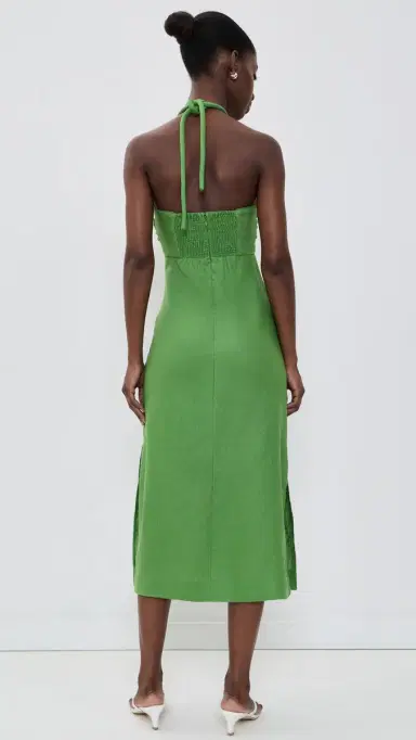 Farm Rio Palm Tree Midi Dress Green Palm Tree M | Thumbnail 3