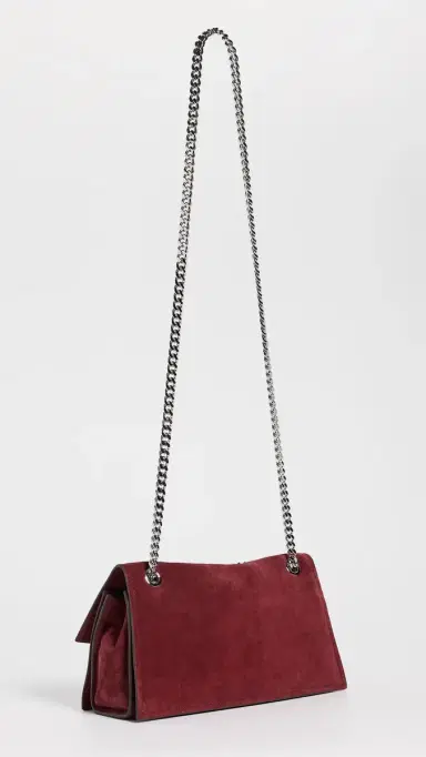 Tory Burch Kira Turnlock Suede Shoulder Bag | Thumbnail 3