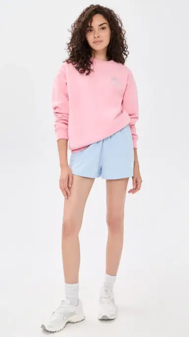 Sporty & Rich Yankees Krystal Crew Neck weatshirt Candy/White | Thumbnail 5