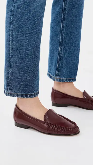 Veronica Beard Prilla Loafers Burgundy | Thumbnail 3 Veronica Beard Prilla Loafers Burgundy | Thumbnail 3