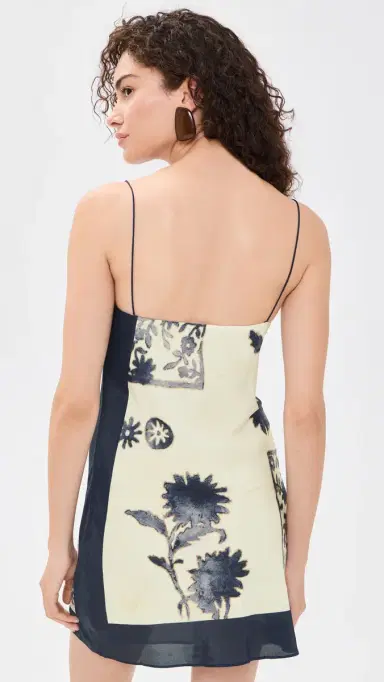 SIR. Phillipa Slip Mini Dress Eira Midnight | Thumbnail 3