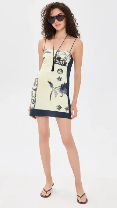 SIR. Phillipa Slip Mini Dress Eira Midnight | Thumbnail 5