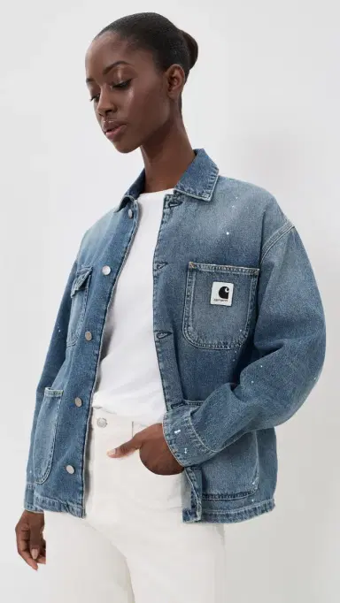 Carhartt WIP OG ichigan Coat Blue (Destroy Wash, Splatter) | Thumbnail 2 Carhartt WIP OG ichigan Coat Blue (Destroy Wash, Splatter) | Thumbnail 2