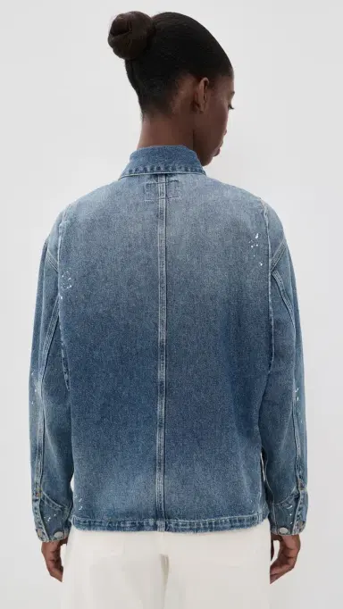 Carhartt WIP OG ichigan Coat Blue (Destroy Wash, Splatter) | Thumbnail 3 Carhartt WIP OG ichigan Coat Blue (Destroy Wash, Splatter) | Thumbnail 3