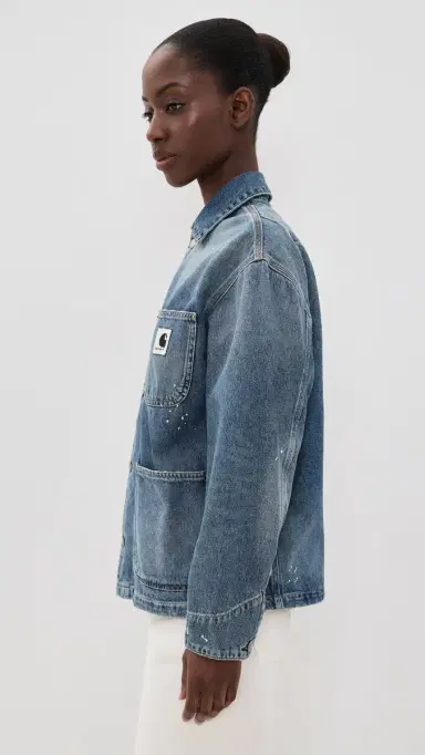 Carhartt WIP OG ichigan Coat Blue (Destroy Wash, Splatter) | Thumbnail 4 Carhartt WIP OG ichigan Coat Blue (Destroy Wash, Splatter) | Thumbnail 4