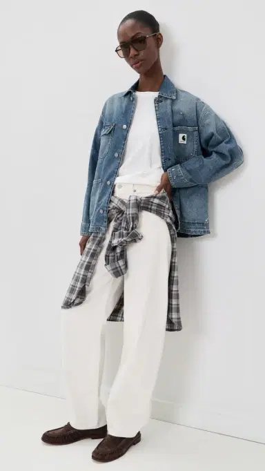 Carhartt WIP OG ichigan Coat Blue (Destroy Wash, Splatter) | Thumbnail 5 Carhartt WIP OG ichigan Coat Blue (Destroy Wash, Splatter) | Thumbnail 5