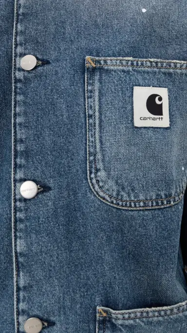 Carhartt WIP OG ichigan Coat Blue (Destroy Wash, Splatter) | Thumbnail 6 Carhartt WIP OG ichigan Coat Blue (Destroy Wash, Splatter) | Thumbnail 6