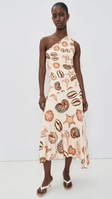 FARM Rio Marine hells One houlder Maxi Dress MARINE HELL AND | Thumbnail 2
