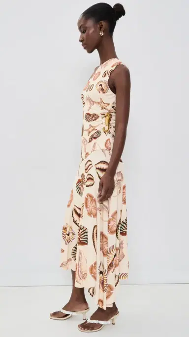 FARM Rio Marine hells One houlder Maxi Dress MARINE HELL AND | Thumbnail 4