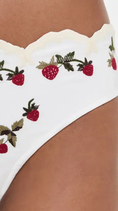 Sea Bindi Strawberry Scallop Bikini Bottoms Cream | Thumbnail 5 Sea Bindi Strawberry Scallop Bikini Bottoms Cream | Thumbnail 5