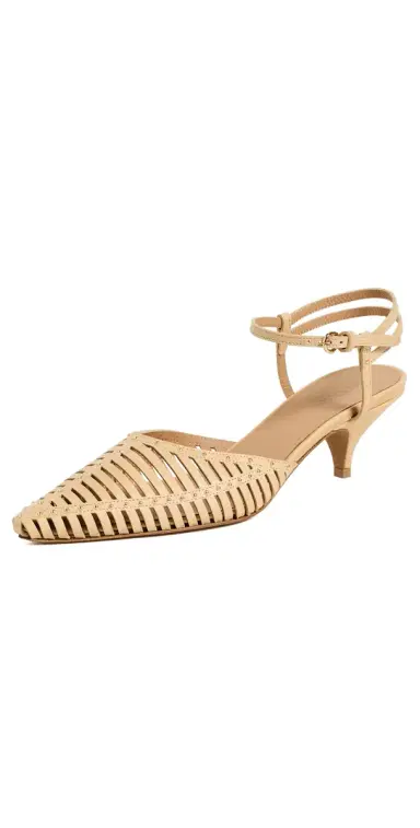 Ulla Johnson Francine Cage Kitten Heels Miele | Thumbnail 1 Ulla Johnson Francine Cage Kitten Heels Miele | Thumbnail 1