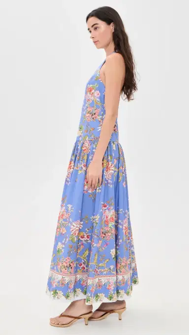 Hemant & Nandita Hema Maxi Dress Blue | Thumbnail 4 Hemant & Nandita Hema Maxi Dress Blue | Thumbnail 4