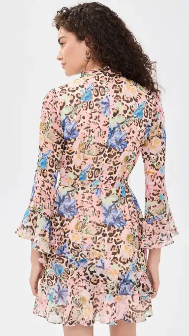 Saloni Marissa Silk Mini Dress 2491 Leopard Lilia 0 | Thumbnail 3 Saloni Marissa Silk Mini Dress 2491 Leopard Lilia 0 | Thumbnail 3