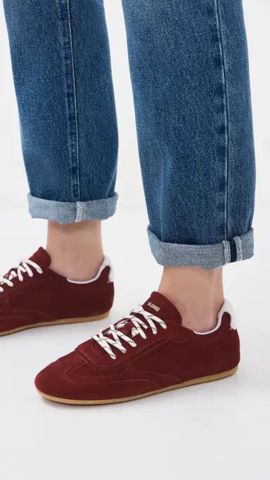 ALOHAS Tb.24 Suede Leather Sneakers Suede Burgundy #1 41 | Thumbnail 3