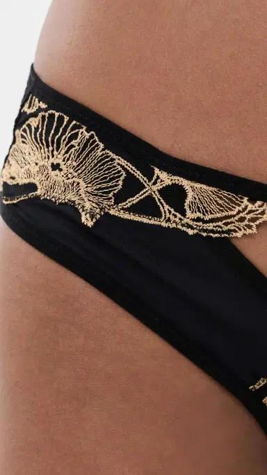 Thistle and Spire Demeter Bikini Panties Black M | Thumbnail 5