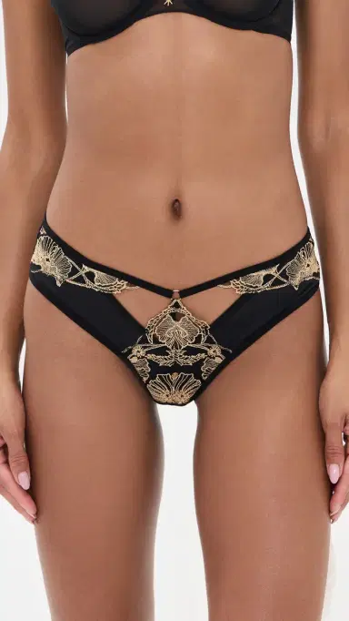 Thistle and Spire Demeter Bikini Panties Black M | Thumbnail 6