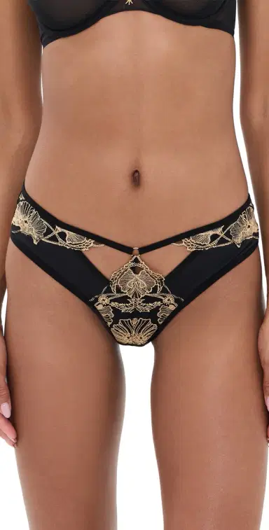 Thistle and Spire Demeter Bikini Panties Black M | Thumbnail 1
