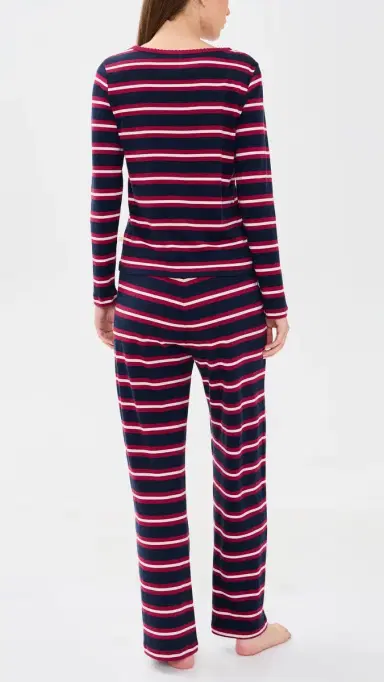 Cozyland by Morgan Lane Ellie Pajama Set Rugby S | Thumbnail 3