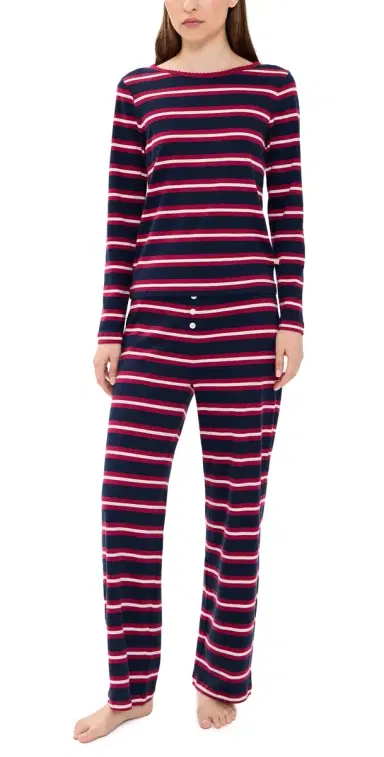 Cozyland by Morgan Lane Ellie Pajama Set Rugby S | Thumbnail 1
