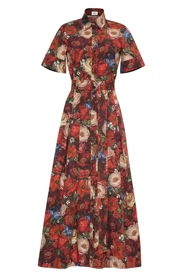 Adam Lippes Leighton Dress - Ruby Floral