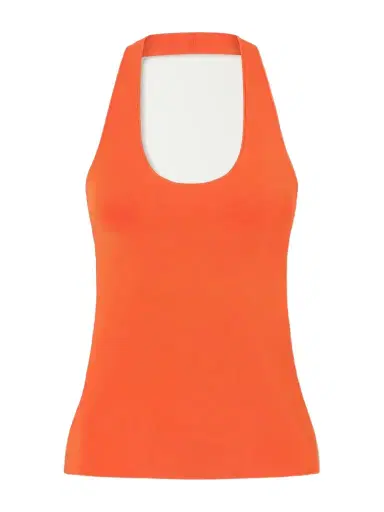 Theory Halterneck Ribbed Tank | Thumbnail 1 Theory Halterneck Ribbed Tank | Thumbnail 1