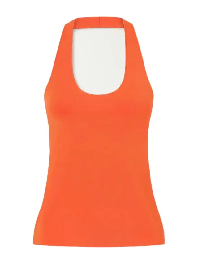 Theory Halterneck Ribbed Tank