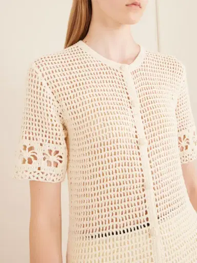 Terry Puesto Poolside Crocheted Organic-cotton Coverup | Thumbnail 4 Terry Puesto Poolside Crocheted Organic-cotton Coverup | Thumbnail 4