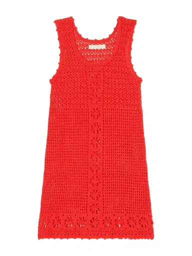 Terry Puesto Poolside Scalloped Crocheted Organic-cotton Mini Dress | Thumbnail 1 Terry Puesto Poolside Scalloped Crocheted Organic-cotton Mini Dress | Thumbnail 1
