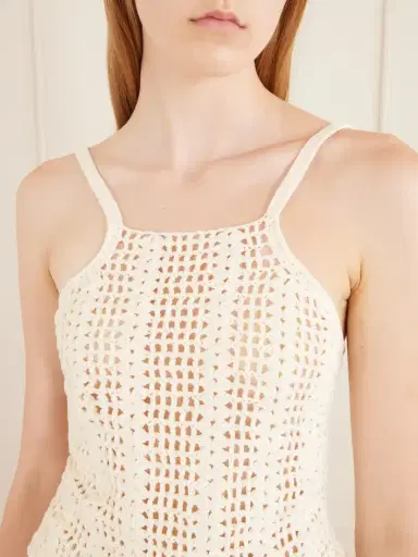 Terry Puesto Tuffo Crochet-knit Organic-cotton Tank | Thumbnail 4 Terry Puesto Tuffo Crochet-knit Organic-cotton Tank | Thumbnail 4