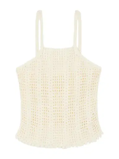 Terry Puesto Tuffo Crochet-knit Organic-cotton Tank | Thumbnail 1 Terry Puesto Tuffo Crochet-knit Organic-cotton Tank | Thumbnail 1