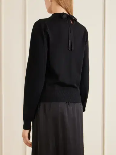 Lanvin Bow-detailed Wool-blend Cardigan | Thumbnail 4