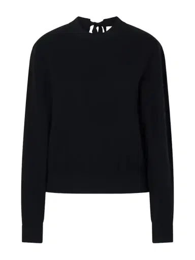 Lanvin Bow-detailed Wool-blend Cardigan | Thumbnail 1