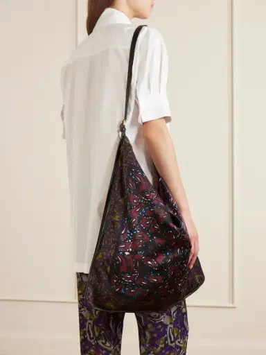 Dries Van Noten Printed Satin Shoulder Bag | Thumbnail 2 Dries Van Noten Printed Satin Shoulder Bag | Thumbnail 2