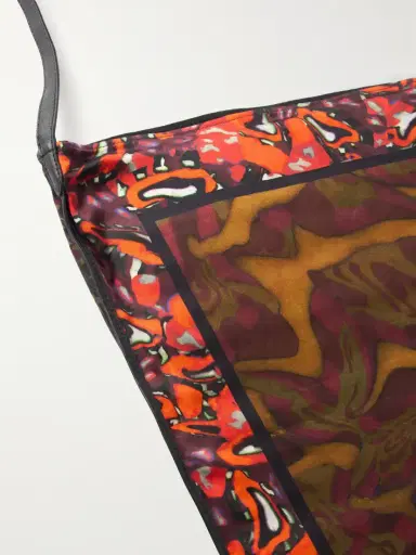 Dries Van Noten Printed Satin Shoulder Bag | Thumbnail 5 Dries Van Noten Printed Satin Shoulder Bag | Thumbnail 5
