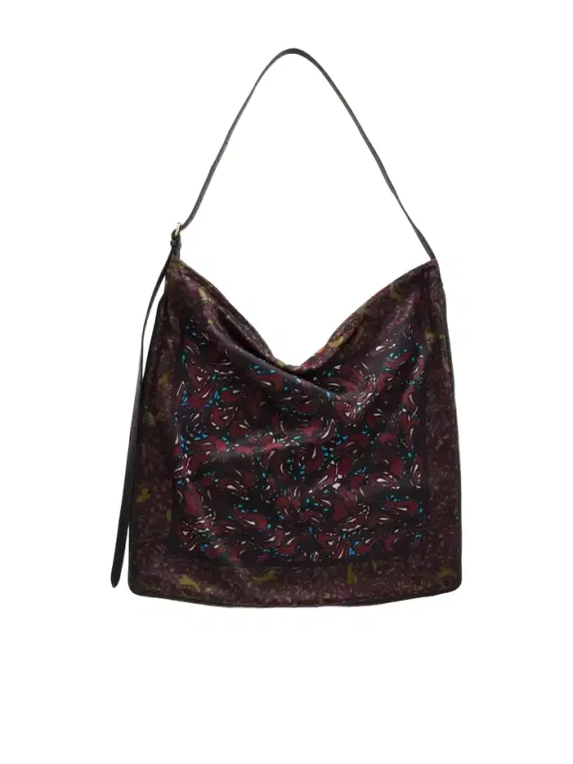 Dries Van Noten Printed Satin Shoulder Bag