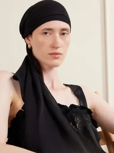 Jennifer Behr Kamryn Silk-georgette Headpiece | Thumbnail 2